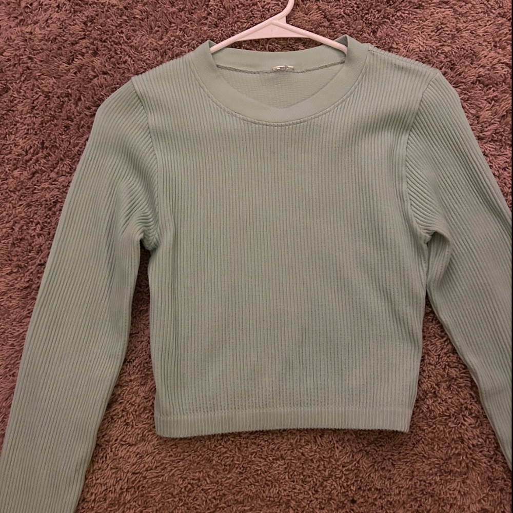 teal/mint warm cropped king sleeve